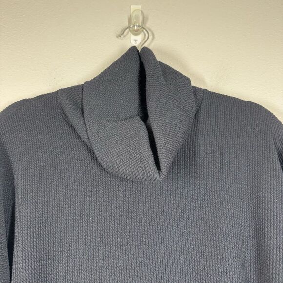 Clara Sun Woo Cowl Neck Knit Sweater Black Stretch Women’s Size Medium - Picture 2 of 5